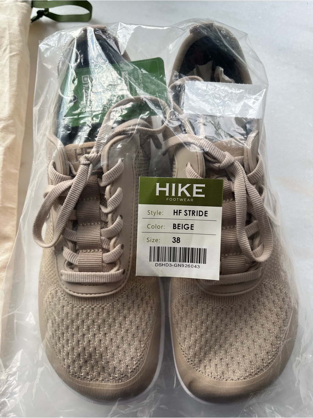 HIKE HF Stride Women’s Beige Knit Sneakers